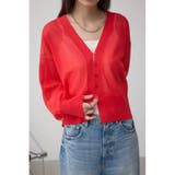 RED | シアードルマンニットカーディガン | AZUL BY MOUSSY
