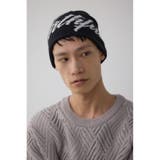 柄BLK5 | LOGOデザインニット帽 | AZUL BY MOUSSY