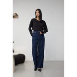 AZUL DENIM ハイウエストワイドロング丈 | AZUL BY MOUSSY | 詳細画像34 