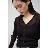 BLK | シアーリブショートカーデ | AZUL BY MOUSSY