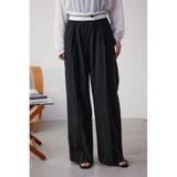 BLK | オーバーラップトラウザーズパンツ | AZUL BY MOUSSY