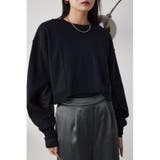 BLK | クロップドスウエットトップス | AZUL BY MOUSSY