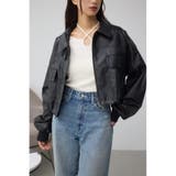 フェイクレザーショートブルゾン | AZUL BY MOUSSY | 詳細画像5 