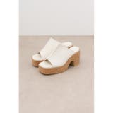 センターシームコルクウェッジサンダル | AZUL BY MOUSSY | 詳細画像4 