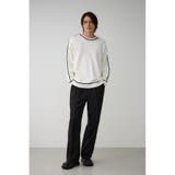 配色パイピングニット | AZUL BY MOUSSY | 詳細画像3 