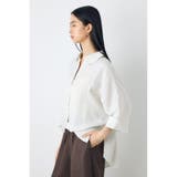 楊柳タックヘムコクーンシャツ | AZUL BY MOUSSY | 詳細画像2
