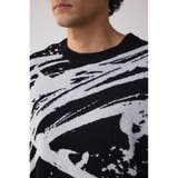 アブストラクトジャガード5分袖ニット | AZUL BY MOUSSY | 詳細画像21 