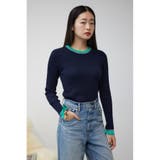 シアーコンビバイカラーニットトップス | AZUL BY MOUSSY | 詳細画像23 