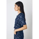 フロントギャザーデニムチェックブラウス | AZUL BY MOUSSY | 詳細画像12