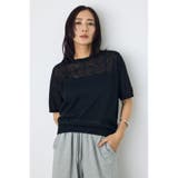 BLK | シアークルーネックニットトップス | AZUL BY MOUSSY
