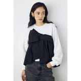 BLK | アシンメトリービスチェドッキングトップス | AZUL BY MOUSSY