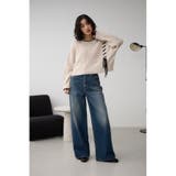 ステッチデザインニットトップス | AZUL BY MOUSSY | 詳細画像4
