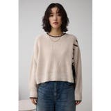 ステッチデザインニットトップス | AZUL BY MOUSSY | 詳細画像5