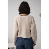 ステッチデザインニットトップス | AZUL BY MOUSSY | 詳細画像7
