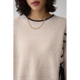 ステッチデザインニットトップス | AZUL BY MOUSSY | 詳細画像8