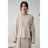 ステッチデザインニットトップス | AZUL BY MOUSSY | 詳細画像13
