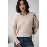 ステッチデザインニットトップス | AZUL BY MOUSSY | 詳細画像3