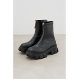 BLK | FRONT ZIP SHORT BOOTS | AZUL BY MOUSSY