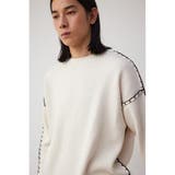 ブランケットステッチニットプルオーバー | AZUL BY MOUSSY | 詳細画像3 