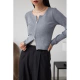 GRY | Wジップロングスリーブプルオーバー | AZUL BY MOUSSY