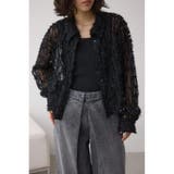 BLK | シアーチュールフリンジシャツ | AZUL BY MOUSSY