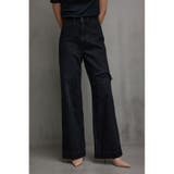 L/BLK1 | AZUL DENIM/15TH リペアワイド | AZUL BY MOUSSY