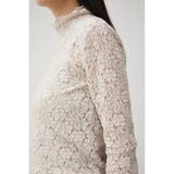 CUT LACE LONG SLEEVE TOPS | AZUL BY MOUSSY | 詳細画像8 