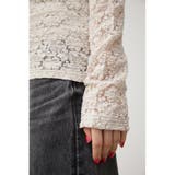 CUT LACE LONG SLEEVE TOPS | AZUL BY MOUSSY | 詳細画像9 