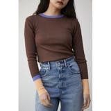 BRN | SHEER GLITTER BLOCKNIG KNIT | AZUL BY MOUSSY