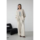 ポリエステルリネンミックスワイドパンツ | AZUL BY MOUSSY | 詳細画像15 