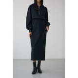 レイヤード風裏起毛フーディーワンピース | AZUL BY MOUSSY | 詳細画像1 