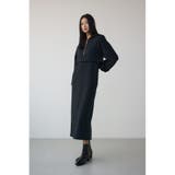 レイヤード風裏起毛フーディーワンピース | AZUL BY MOUSSY | 詳細画像4 