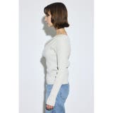 ドレープ長袖ニットトップス | AZUL BY MOUSSY | 詳細画像28 