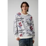 バードオブパラダイスジャガードニット | AZUL BY MOUSSY | 詳細画像3