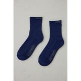 NVY | ロゴジャガードミドルソックス | AZUL BY MOUSSY