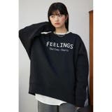 裏毛ロゴクルーネックトップス | AZUL BY MOUSSY | 詳細画像11 