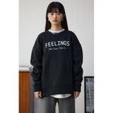 裏毛ロゴクルーネックトップス | AZUL BY MOUSSY | 詳細画像13 