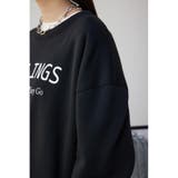 裏毛ロゴクルーネックトップス | AZUL BY MOUSSY | 詳細画像17 