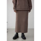 BRN | スウェッターニットスカート | AZUL BY MOUSSY