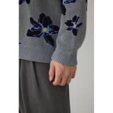 フラワーダブルジャガードニット | AZUL BY MOUSSY | 詳細画像35