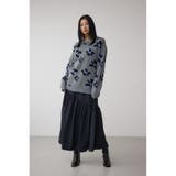 フラワーダブルジャガードニット | AZUL BY MOUSSY | 詳細画像37