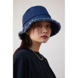 ストラップ付きフリンジデニムバケットハット | AZUL BY MOUSSY | 詳細画像1