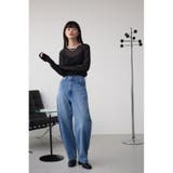 バックスリットシアーロングトップス | AZUL BY MOUSSY | 詳細画像14 