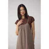 インナーSETフロントギャザーキャミワンピース | AZUL BY MOUSSY | 詳細画像16 