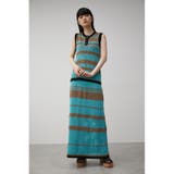 MULTI BORDER MESH KNIT SKIRT | AZUL BY MOUSSY | 詳細画像4