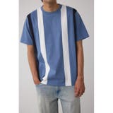 柄BLU5 | ラインスウィッチングTシャツ | AZUL BY MOUSSY