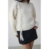 IVOY3 | サイドレースアップケーブルニット | AZUL BY MOUSSY