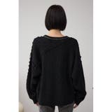 ステッチデザインケーブルニット | AZUL BY MOUSSY | 詳細画像20 