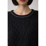 ステッチデザインケーブルニット | AZUL BY MOUSSY | 詳細画像21 