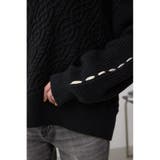 ステッチデザインケーブルニット | AZUL BY MOUSSY | 詳細画像23 
